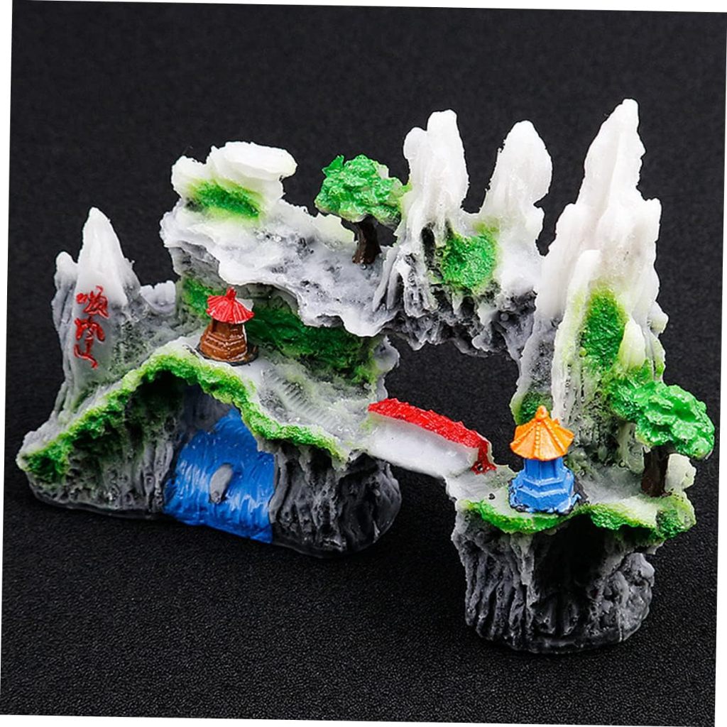 Hiasan Aquarium Tebing Salju, Dekorasi Aquascape Tebing, Ornamen Tebing Aquarium