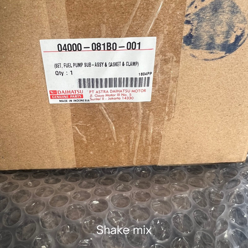 FUEL PUMP ROTAK POMPA BENSIN AVANZA GRANDNEW/CALYA/AGYA/SIENTA 04000-081B0-001 ORIGINAL 100% ASTRA (