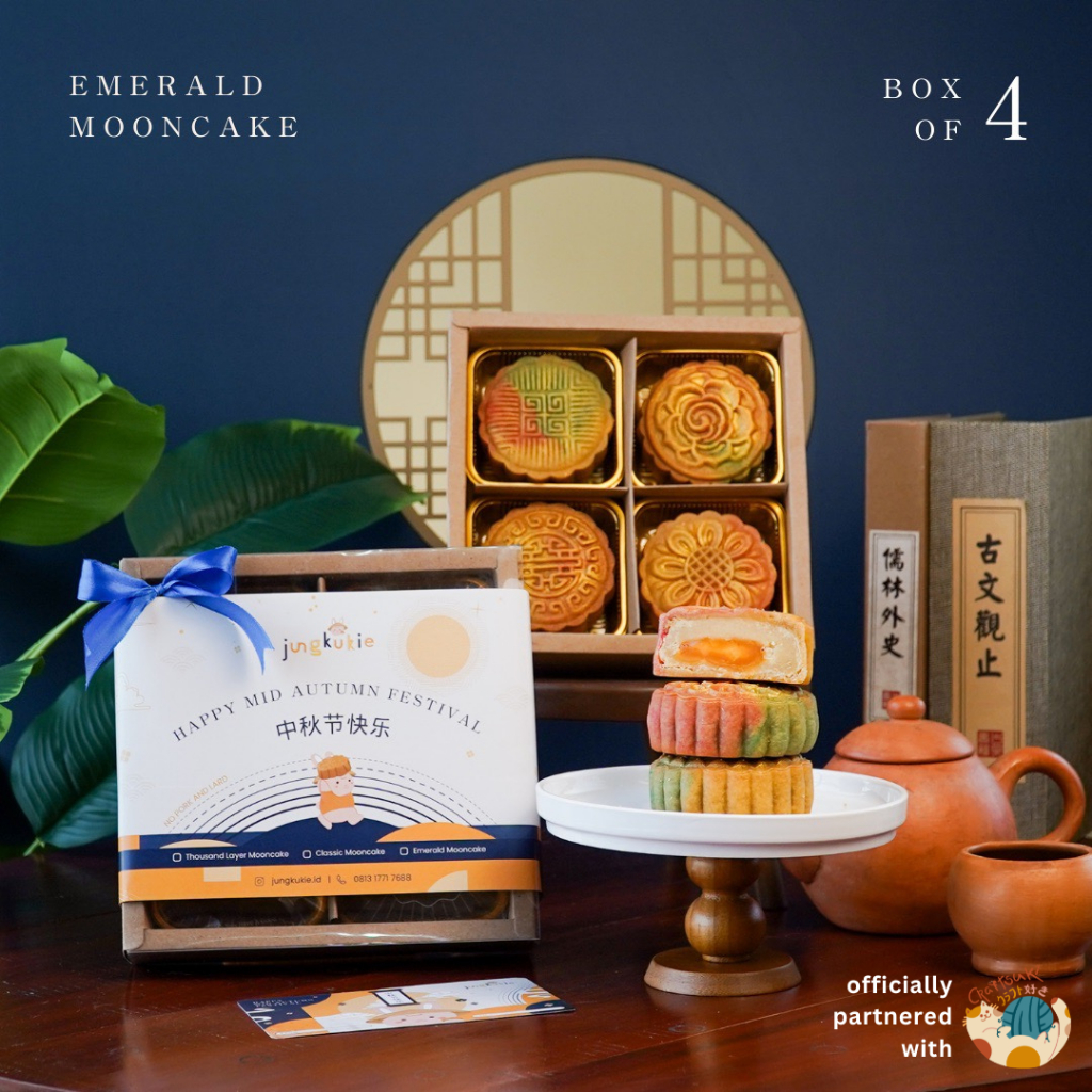 

Emerald Mooncake Hampers by Jung Kukie | Parcel Kue Bulan Mid Autumn Tong Ciu Pia