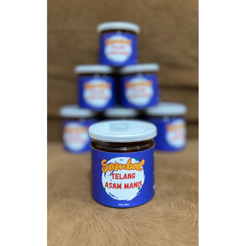 

SAMBAL TELANG ASAM MANIS. 200gr. sambel meletup