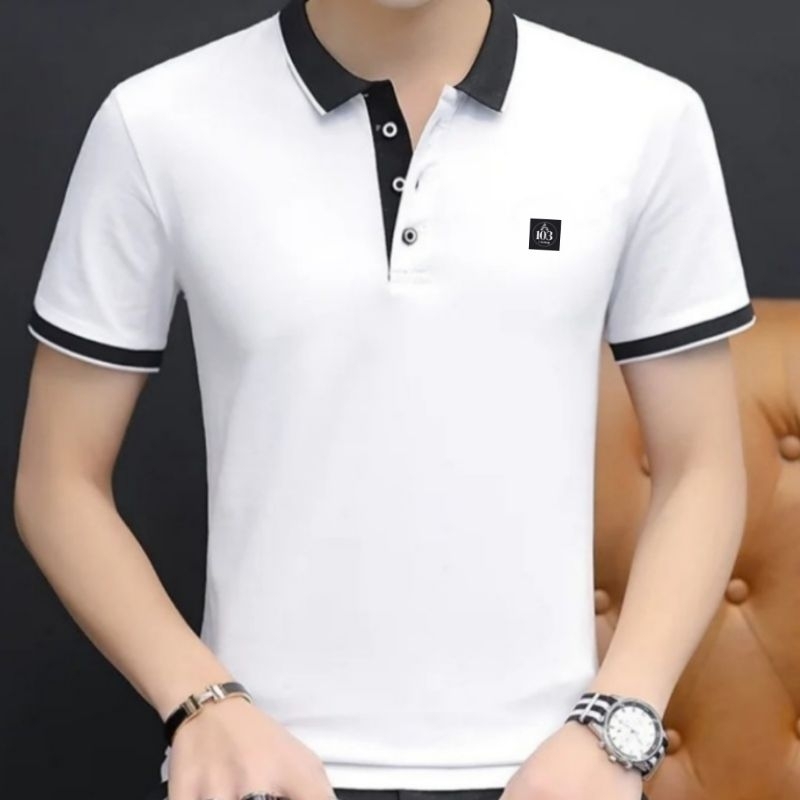 Kaos Pria Polo Berkerah//Kaos Pria Polos Kerah&Kancing