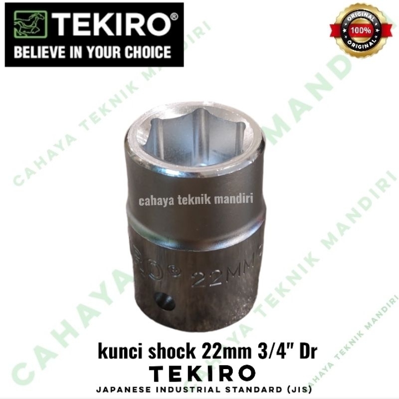 TEKIRO mata kunci shock 22 mm 3/4" Dr