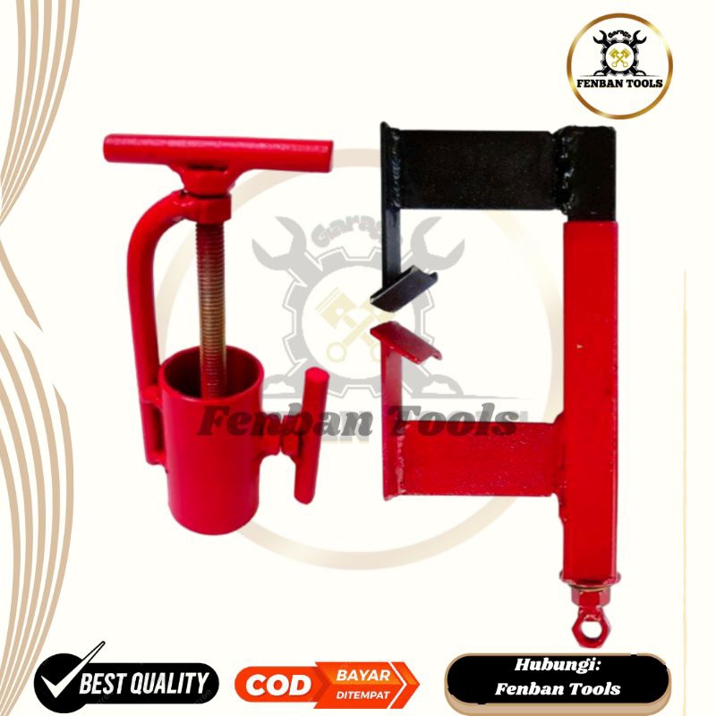 PAKET HEMAT Alat Pres Ban Tubles & Treker Shockbreaker Depan sepeda motor