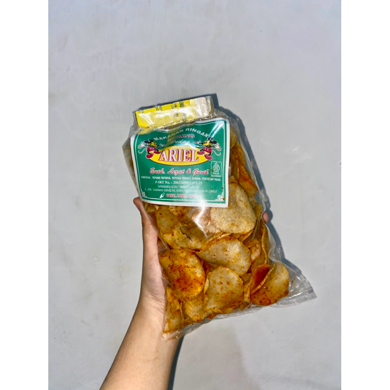 

Moring Ariel Khas Garut Pedas Original Gurih Cimol Kering 250 gram