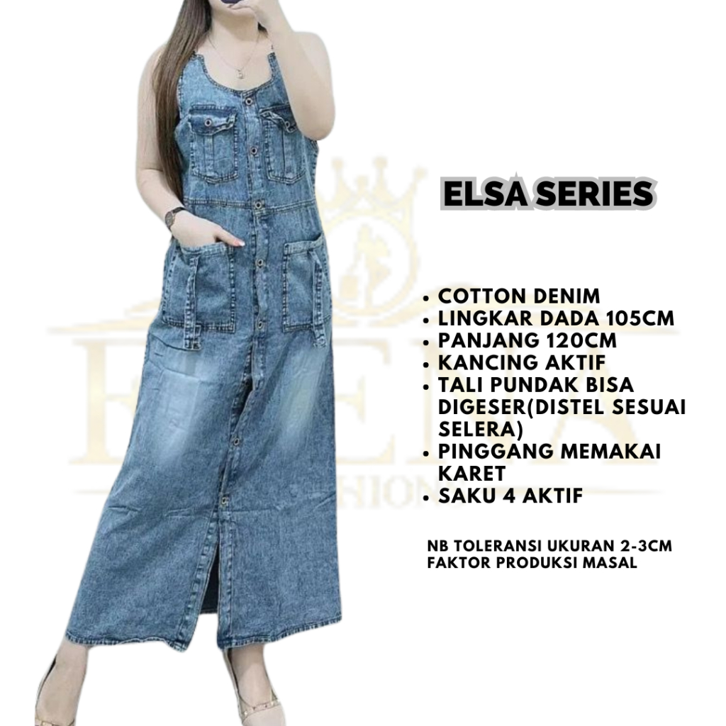 Elsa series. jumpsuit overall denim jeans
