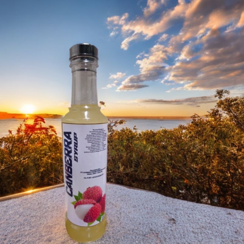 

Sirup Lychee CANBERRA Premium 350ml -Cocok Untuk Minuman Mocktail dan Cocktail. Rasakan Kelezatannya!