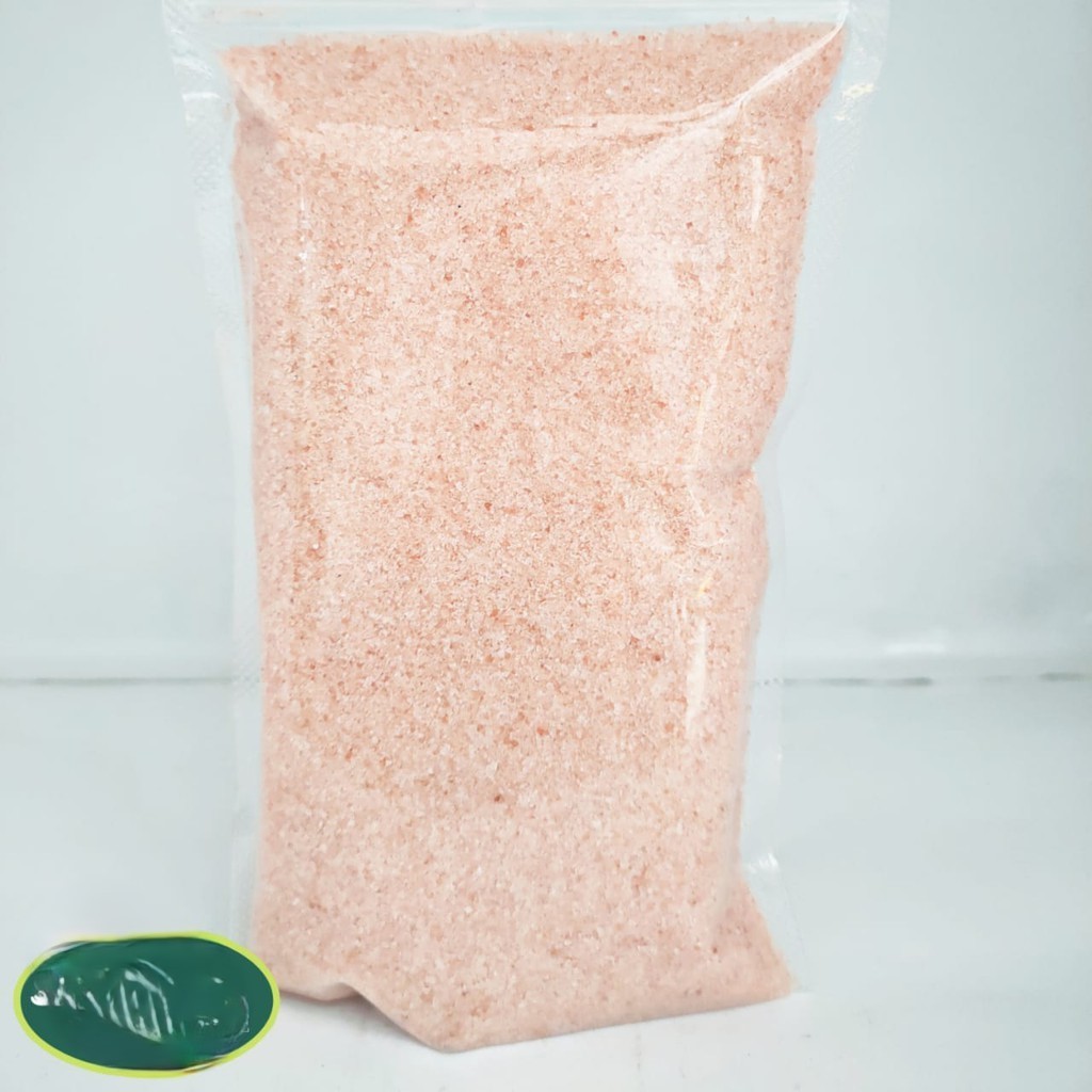 

Garam Himalaya Butiran Pink Cerah Halus Isi 500gr Tanpa Stiker