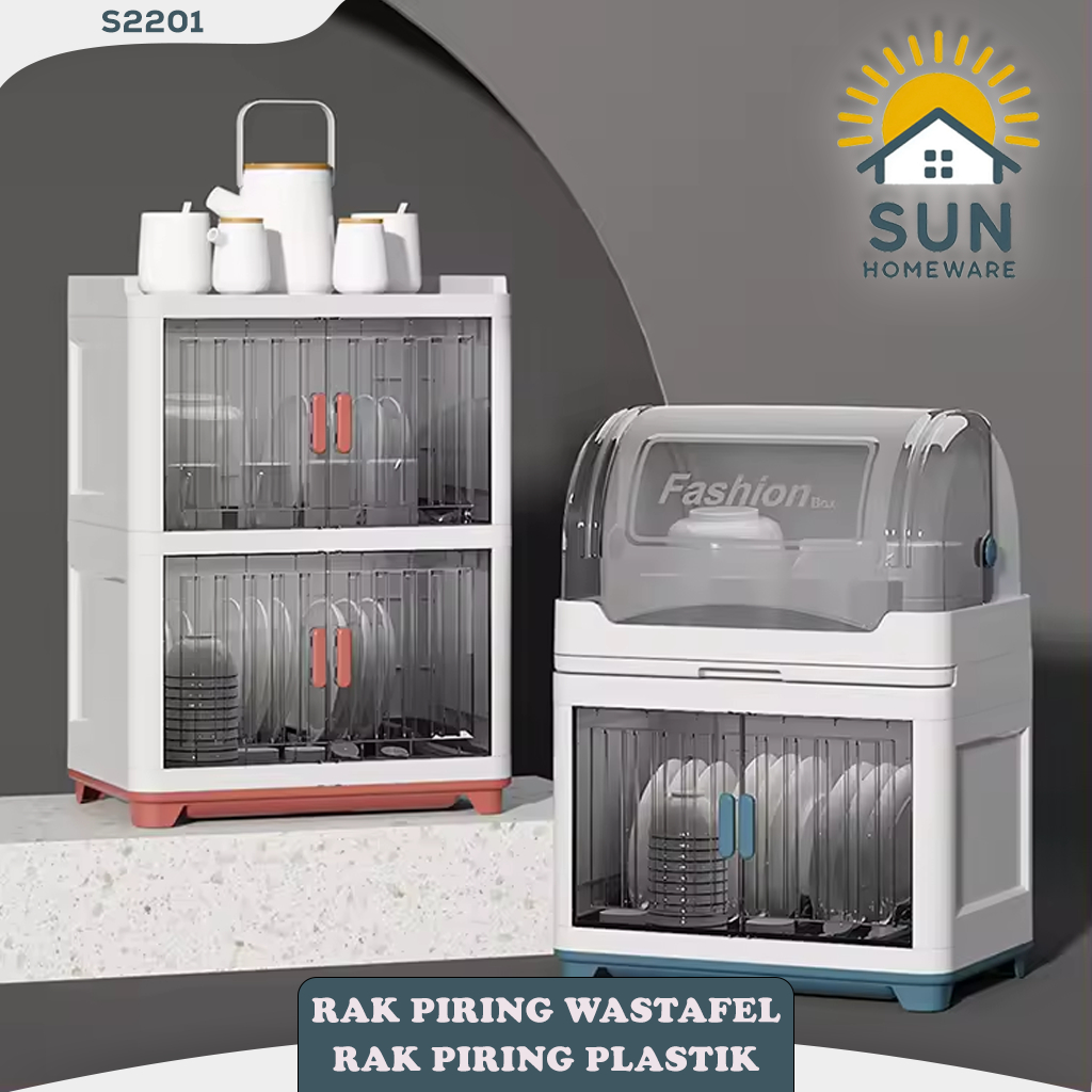SUN  rak piring wastafel S2201/ rak cangkir /  rak piring Plastik / Rak Cangkir Gantung