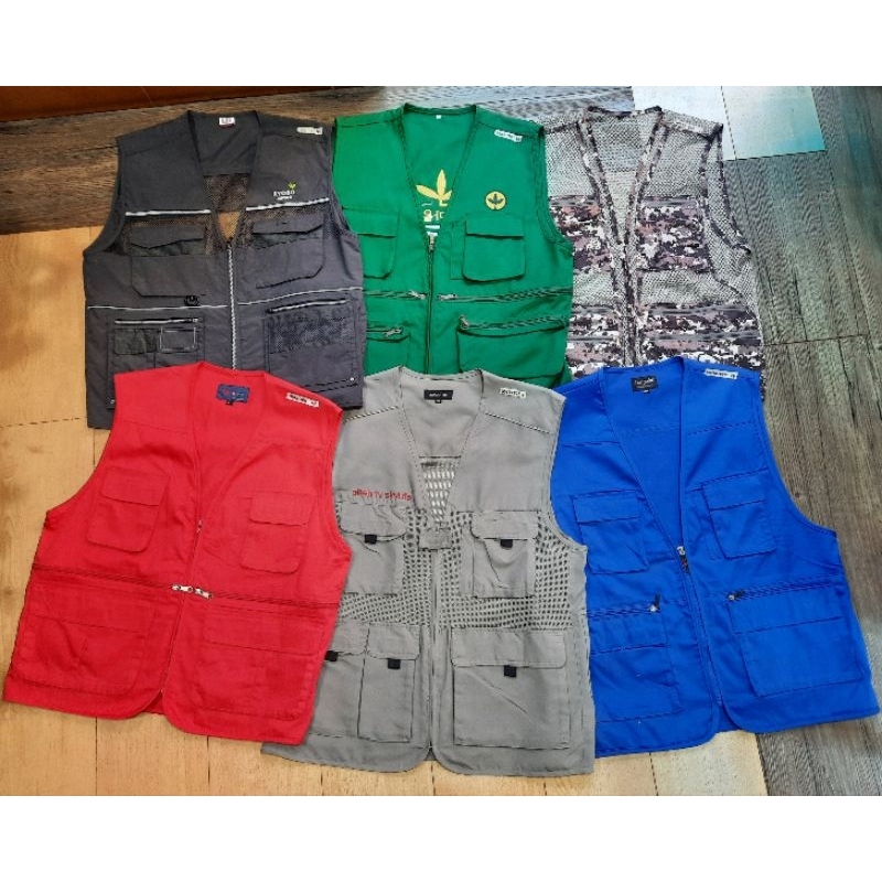 Vol. 3 Rompi Taktikal Jaring/vest tactical/utility vest/safety vest/fishing vest/journalist vest