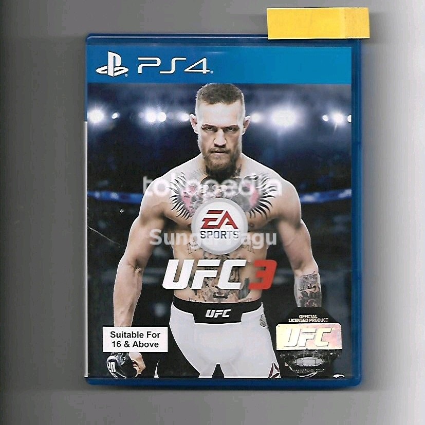 UFC 3 PS4, UFC PS4- Game Ultimate Championship- Kaset PS 4 BD FISIK