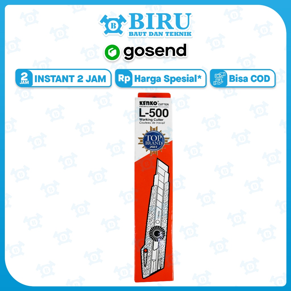 

KENKO CUTTER / Pisau Pemotong Kertas L-500 (18 Mm Blade)