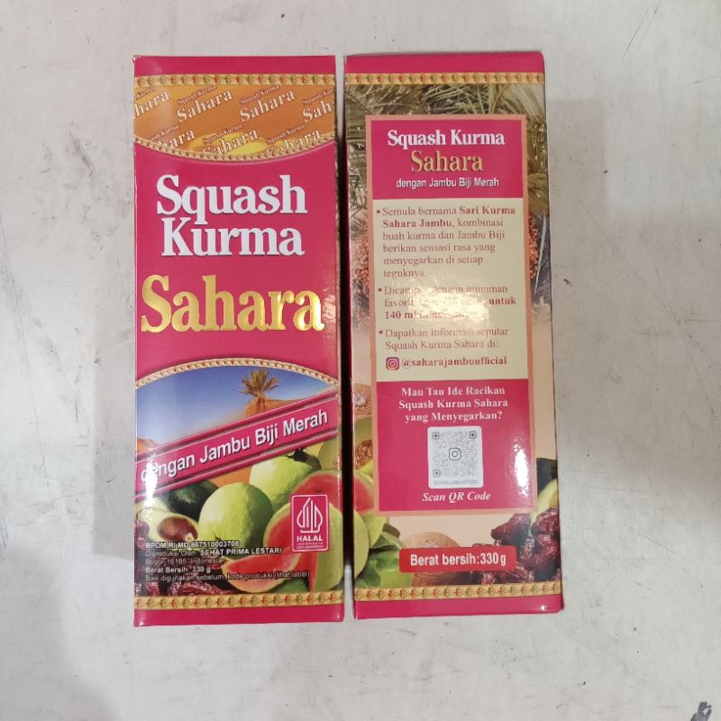 Sari kurma SAHARA jambu biji merah, squash kurma, madu kurma