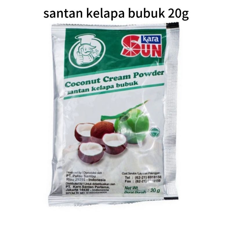 

santan kelapa sun kara bubuk 20gram/10pcs