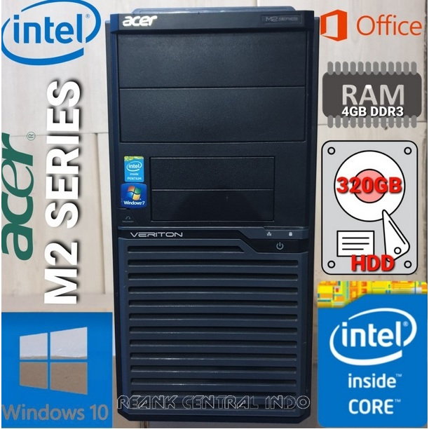 Pc / Computer / CPU  Intel G Acer Veriton Ram 4 GB HDD 320 GB Siap Pakai