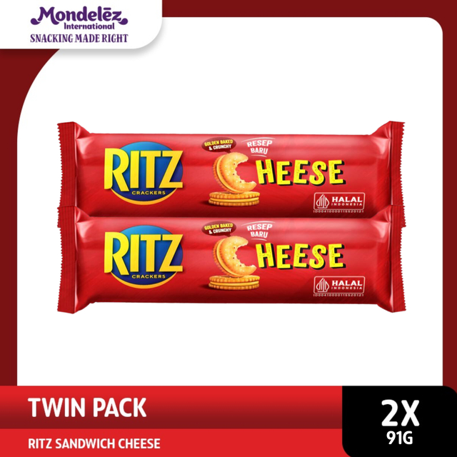 

Ritz Sandwich Biskuit Rasa Keju 91gr x 2 pcs