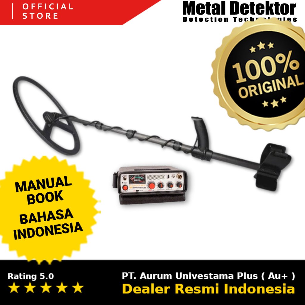 Golden Mask Deep Hunter Pro 3 SE SECOND - Detektor PI Metal Detector Alat Pendeteksi Emas Harta Karu