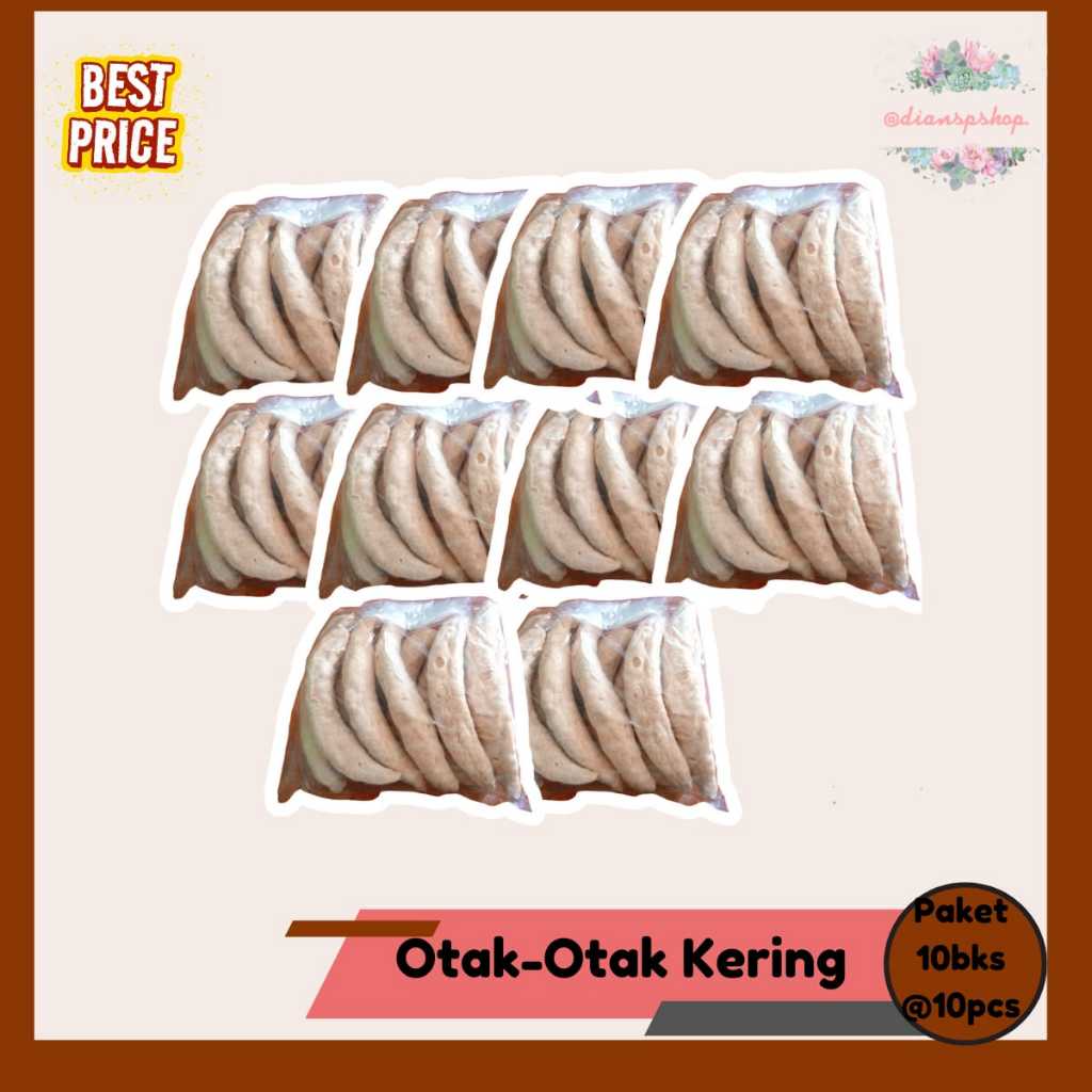 

Otak-Otak Kering Paket 10bks @10pcs perbungkus Makanan Ringan dan Topping Kering