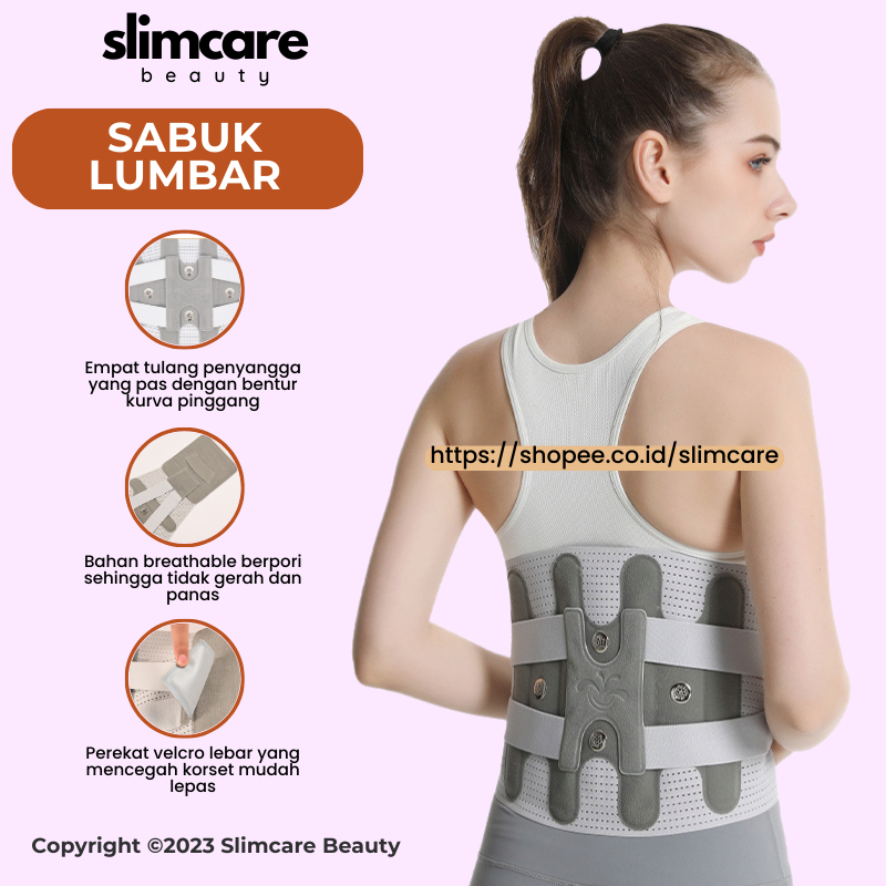 SABUK SKOLIOSIS Korset Penyangga Pinggang Saraf Kejepit Encok Lumbal Lumbar HNP LSO LBP Untuk Tulang