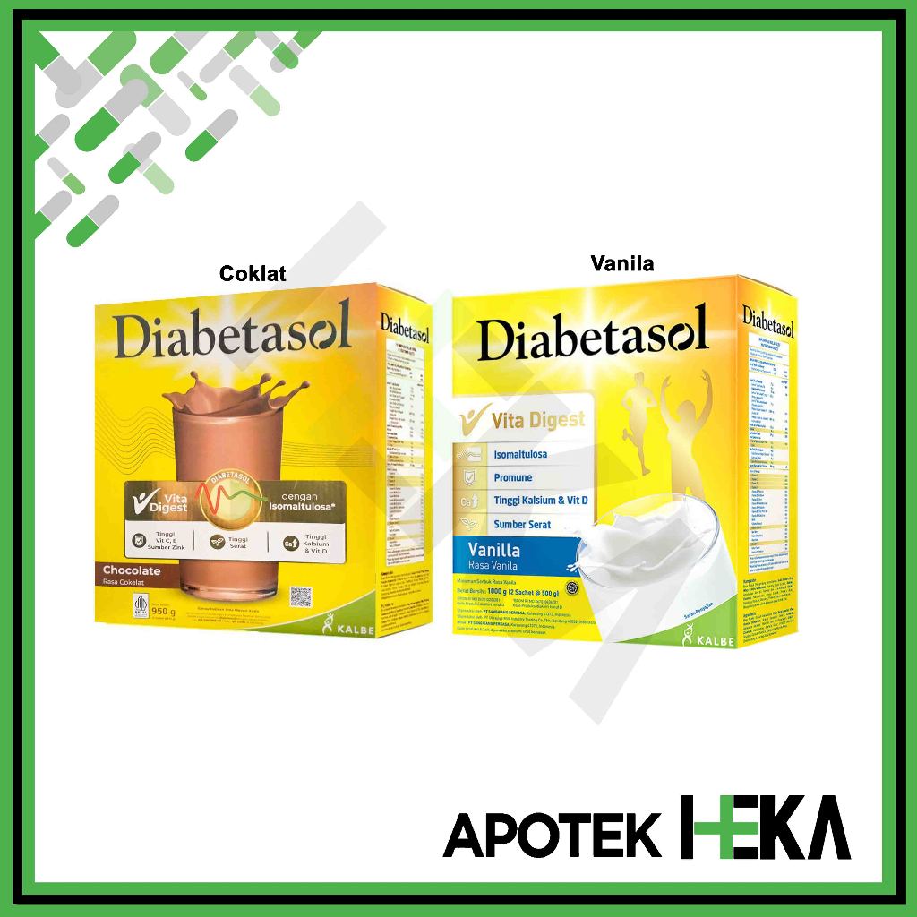 

Diabetasol 950 g - Susu Nutrisi Khusus Diabetes [Depok]