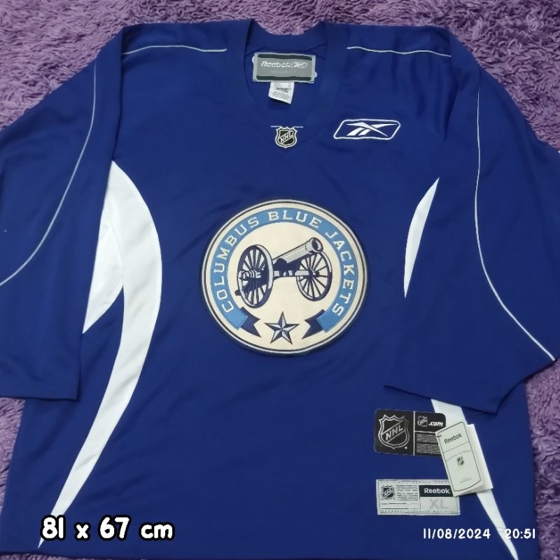 JERSEY HOCKEY NHL REEBOK VINTAGE COLUMBUS BLUE JACKETS ORIGINAL