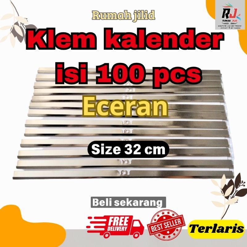 klip / klem Kalender uk 32 cm ECERAN / 100btg