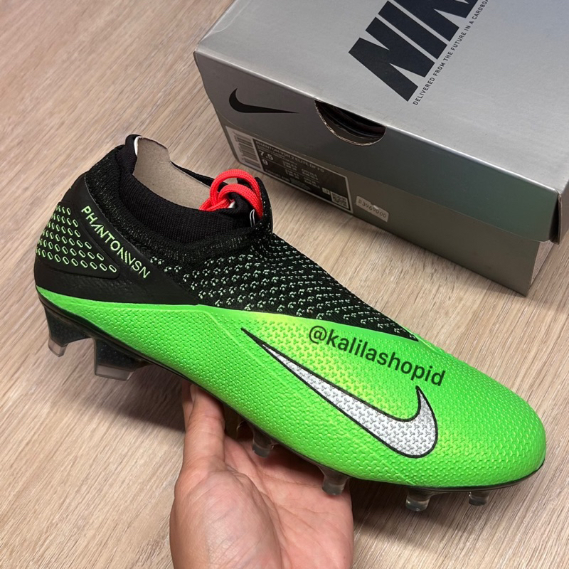Nike Sepatu Sepak Bola Phantom Vision 2 Elite DF Hijau [CD4161-036] Original (Ready Stock)