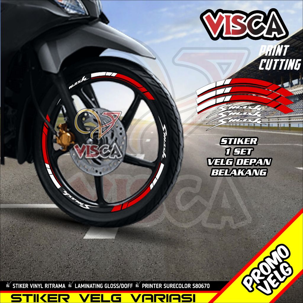 Stiker Velg List Velg Motor Stiker Velg Smash A03