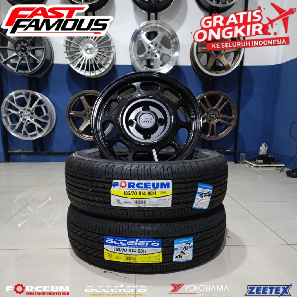 Paket Velg dan ban ring 14 untuk Avanza, Xenia, sigra Hsr type Klg