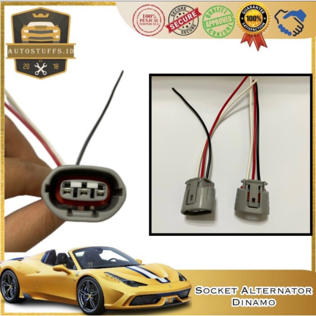 Socket Alternator Dinamo Amper Mobil Kijang Kapsul,Avanza,Xenia dll