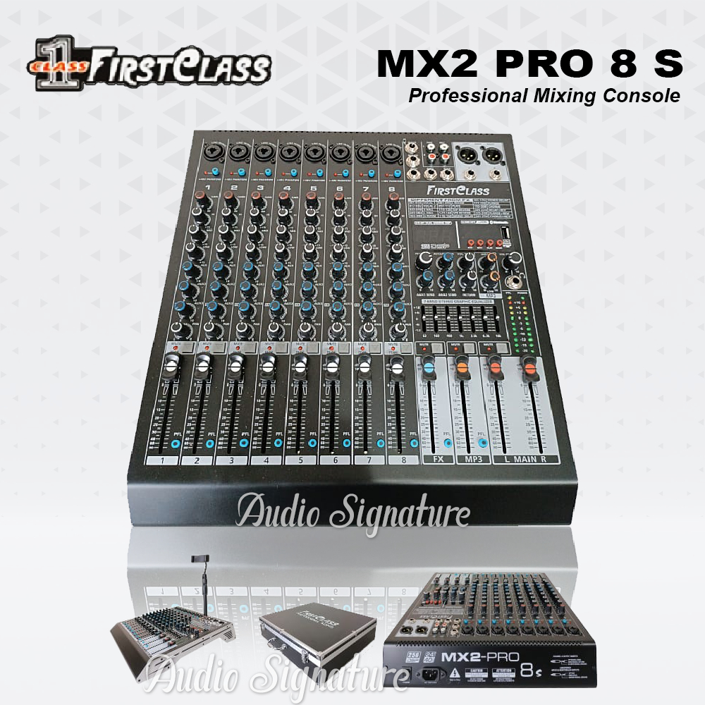 Mixer Audio 8 Channel FIRSTCLASS MX2PRO8S | MX2 PRO8 S | MX2 PRO 8 S Original