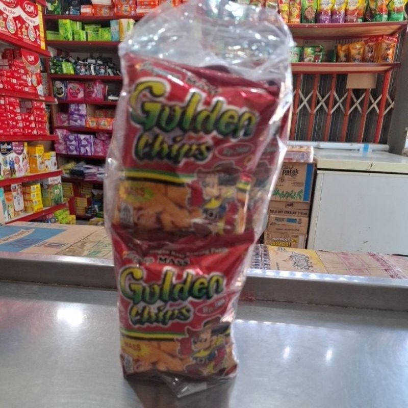 

GOLDEN (POTATO CHIPS) 1PAK ISI 10PCS