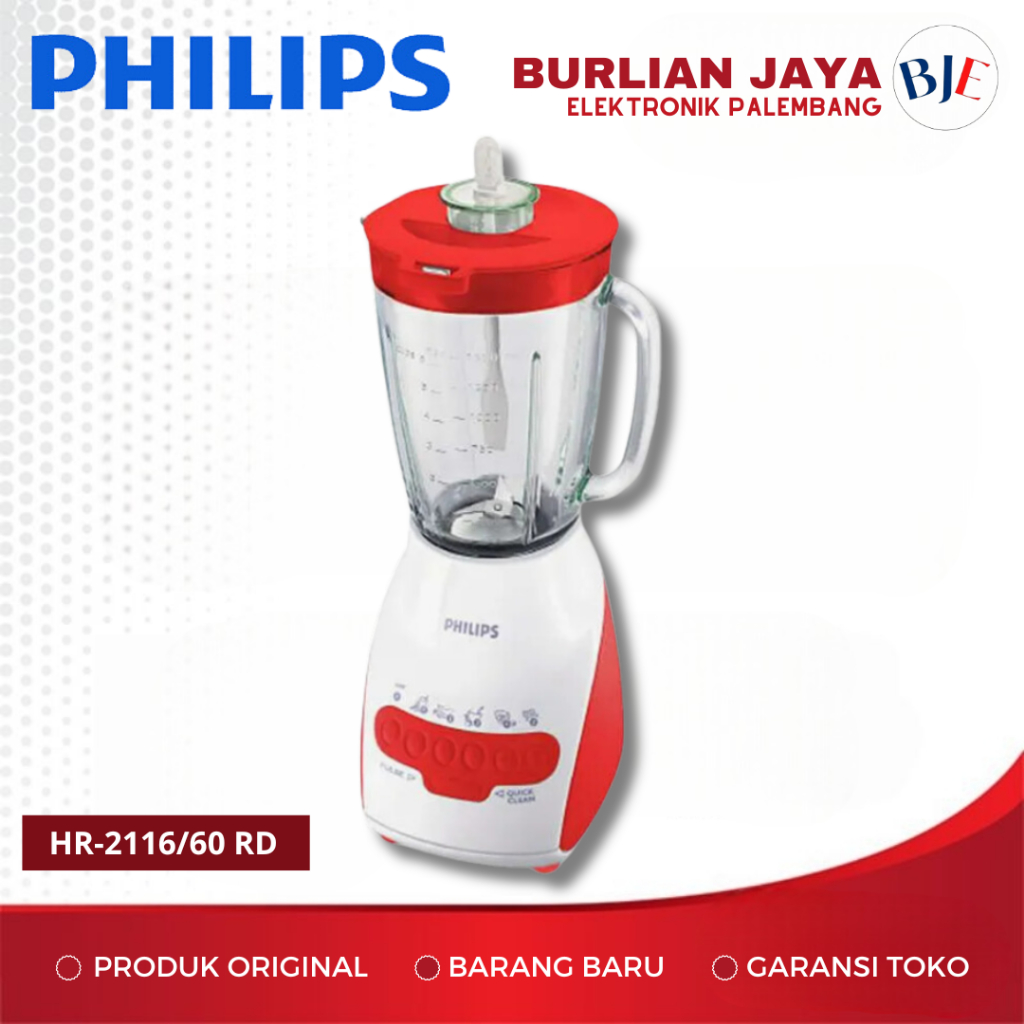BLENDER PHILIPS HR-2116/60 MERAH BLENDER PALEMBANG