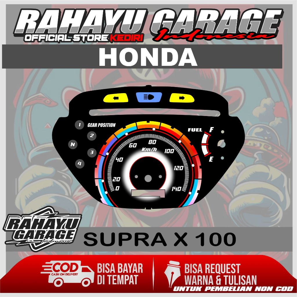 PAPAN SPEEDOMETER CUSTOM SUPRA FIT DAN SUPRA X 100