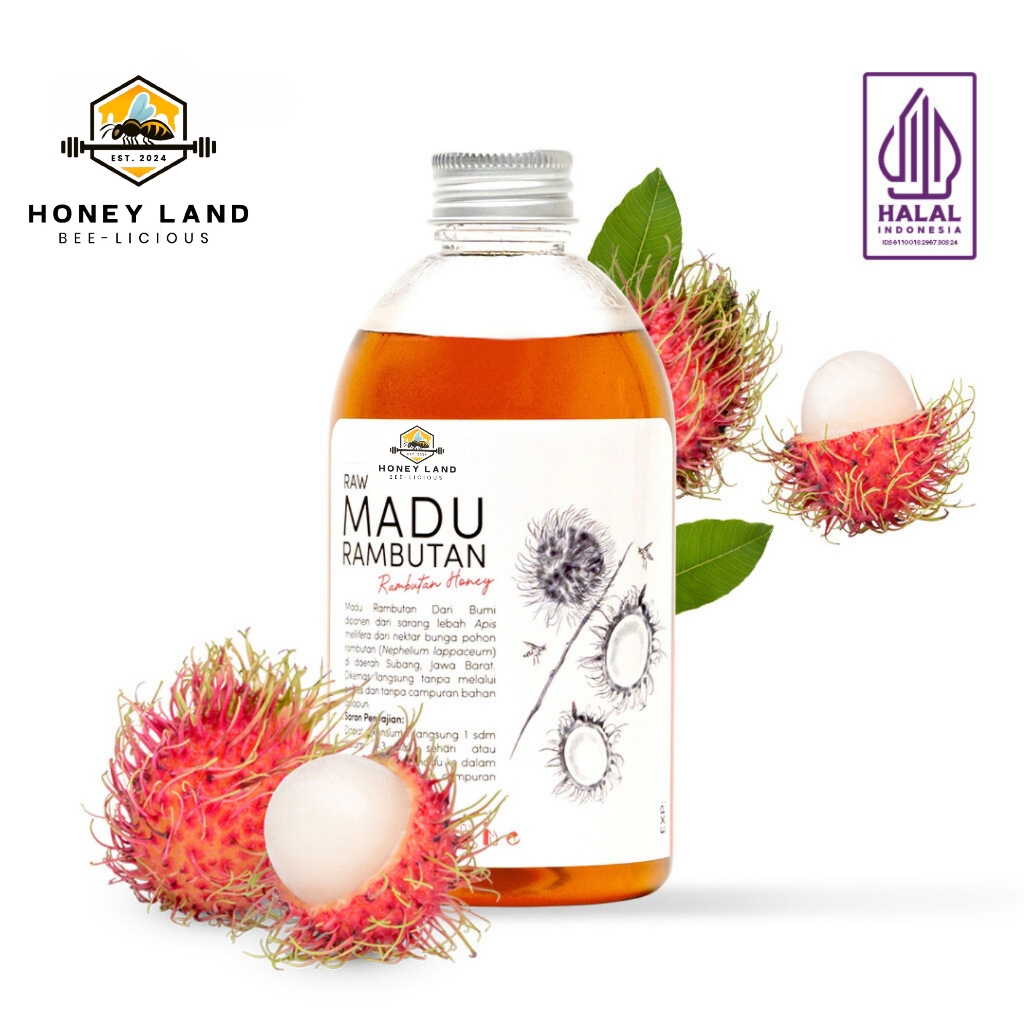 

Honey Land Madu Rambutan 350gr