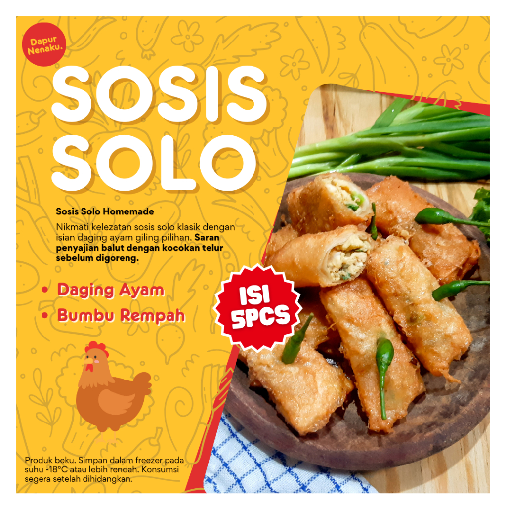 

Sosis Solo Frozen Premium isi 5pcs - dapurnenaku