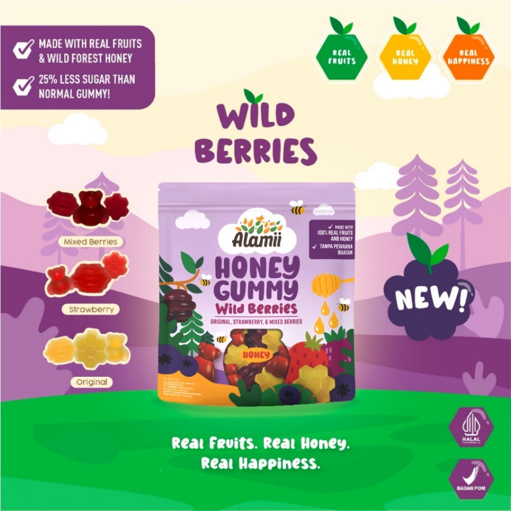 

Alamii Honey Gummy Wild Berries 40 Gr