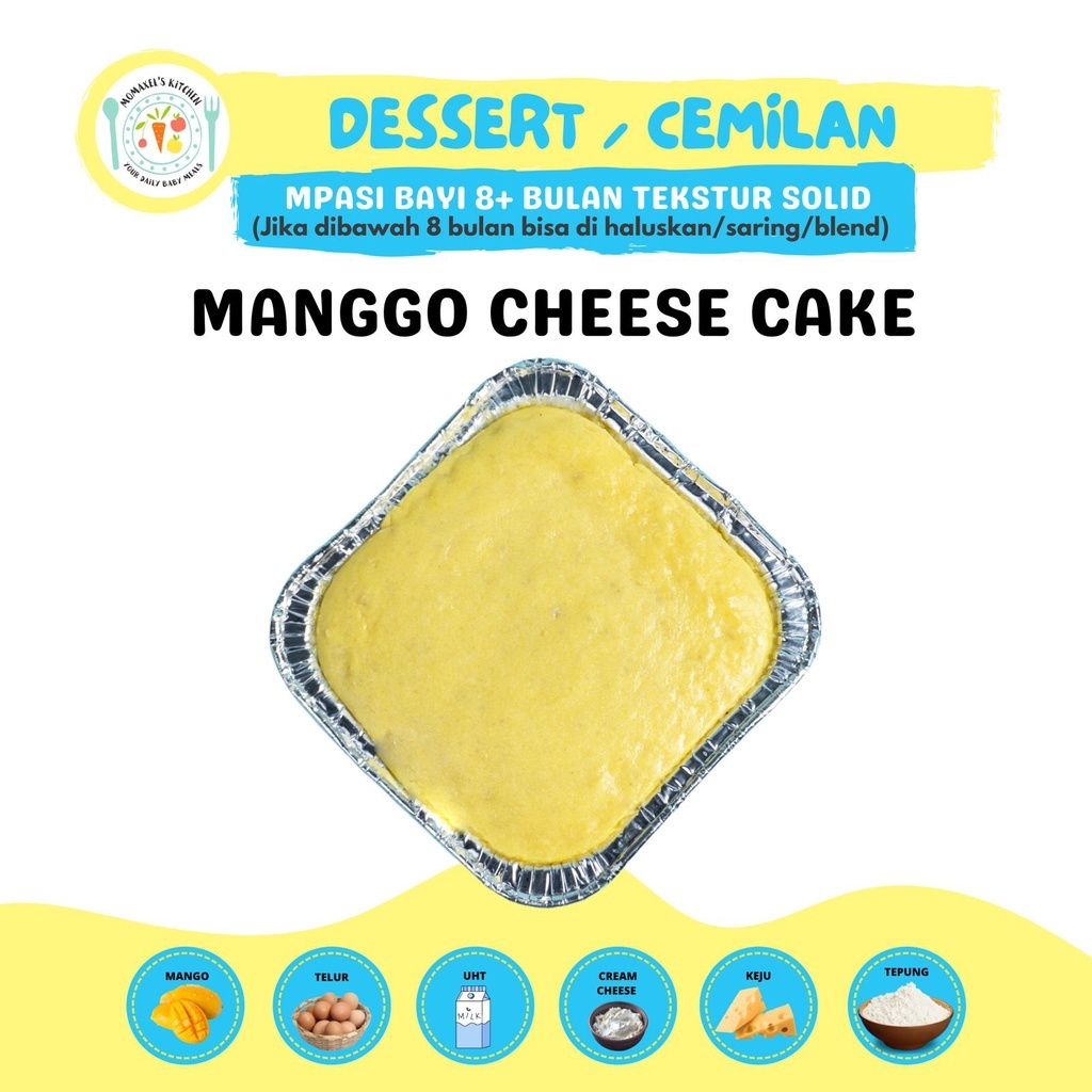 

DESSERT MANGO CHEESE CAKE (MPASI FROZEN)