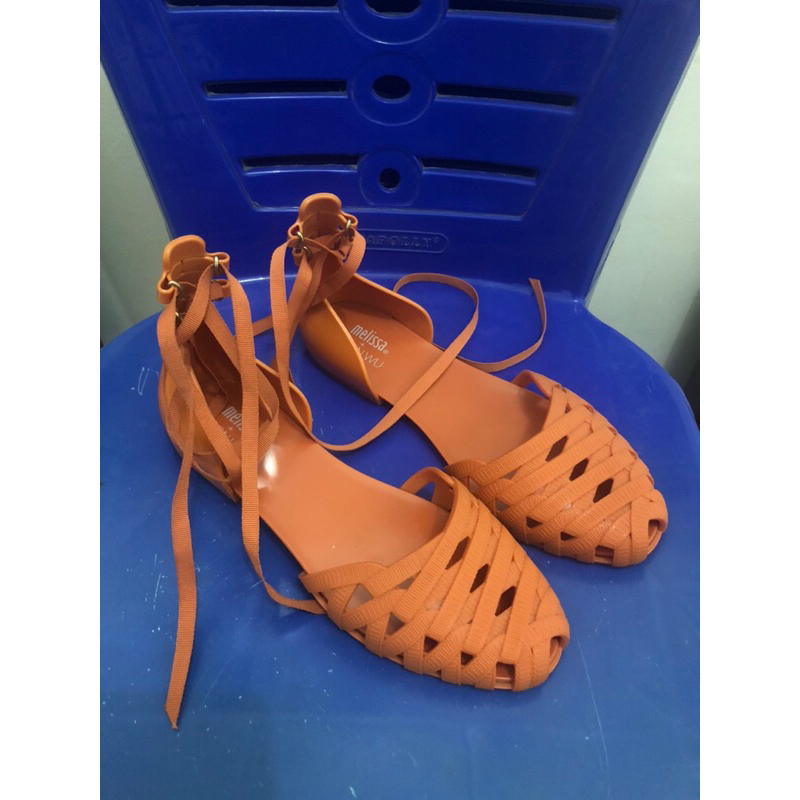 Sandal Melissa Jean X Jason Wu Orange size 40 sandal melissa x jason wu original sandal melissa orig