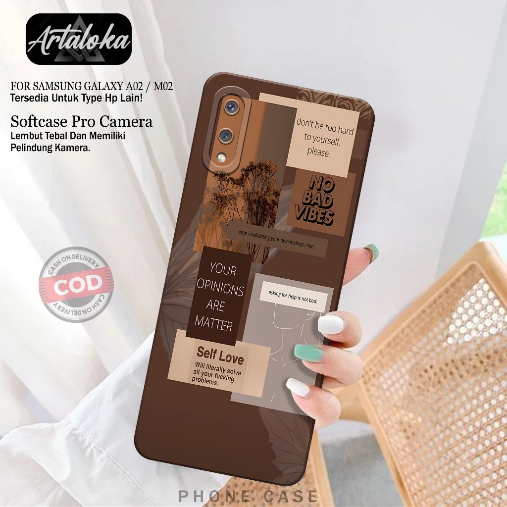 Case Hp Samsung Galaxy A02/M02 Fashion Case Aesthetic Softcase Samsung Galaxy A02/M02 Silikon TPU Pr