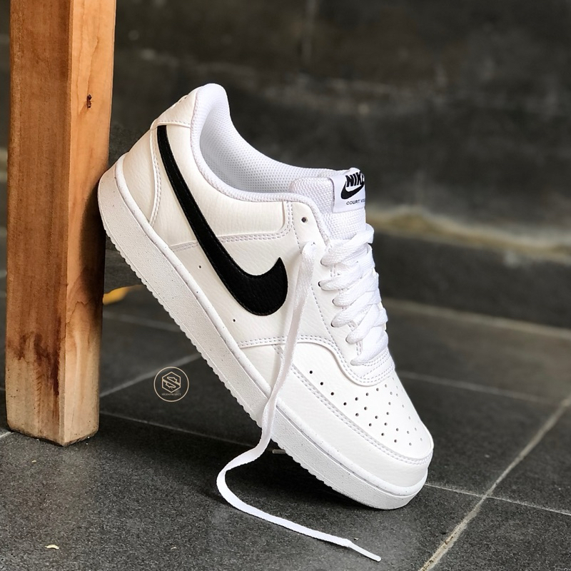 NIKE CLASSIC COURT VISION LOW BLACK WHITE ORIGINAL