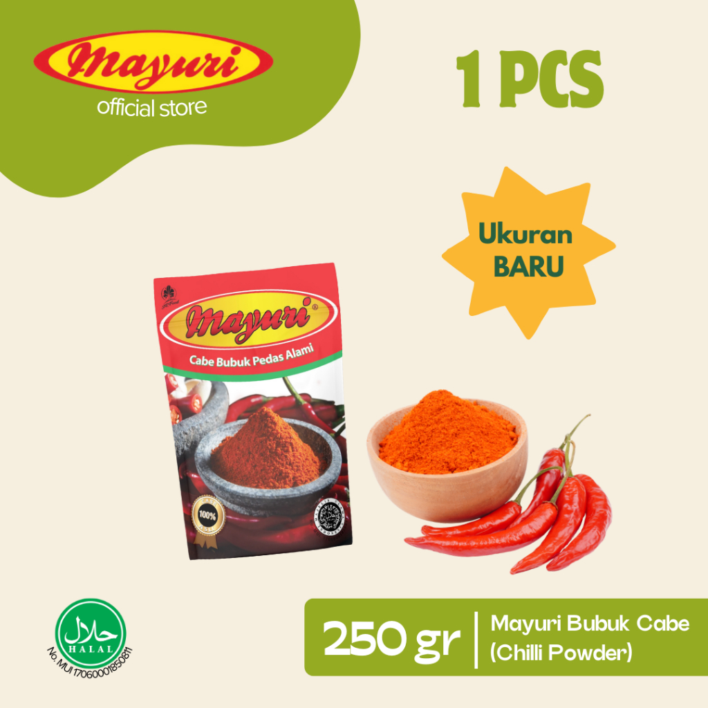

CABE BUBUK EXTRA PEDAS | MAYURI | 250 Gr (1 PCS)