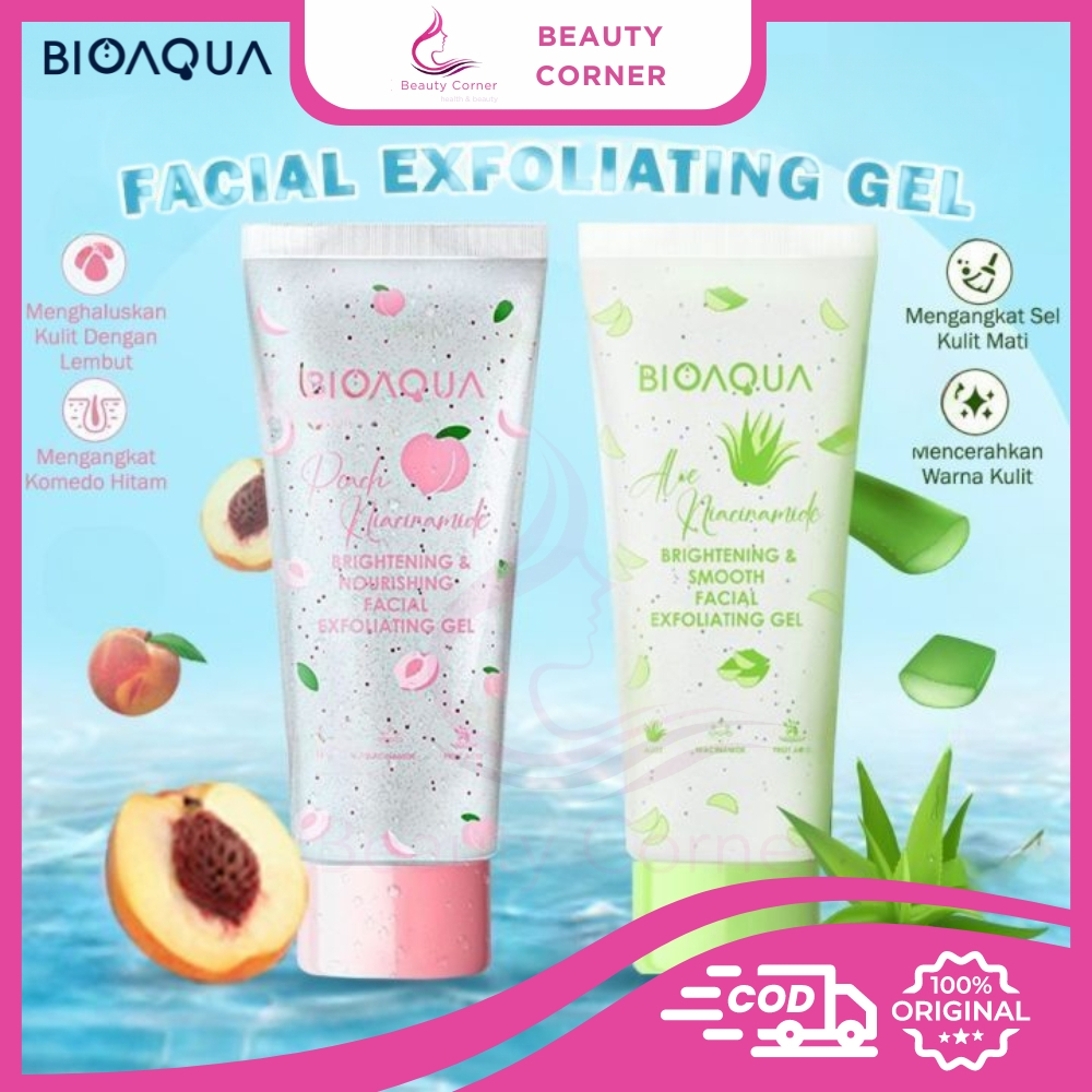 Bioaqua Facial Exfoliating Gel 100ml Brightening Smooth & Nourishing