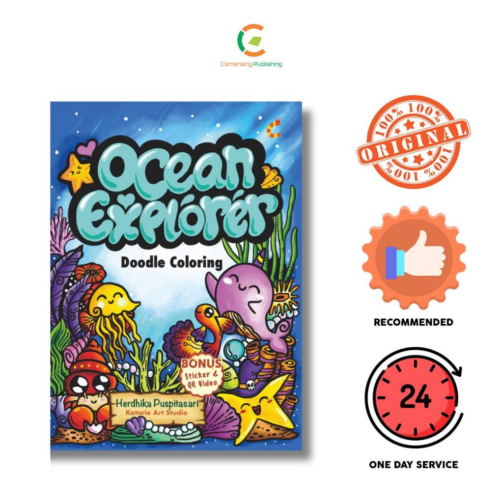 BUKU ANAK : DOODLE ART : OCEAN EXPLORER