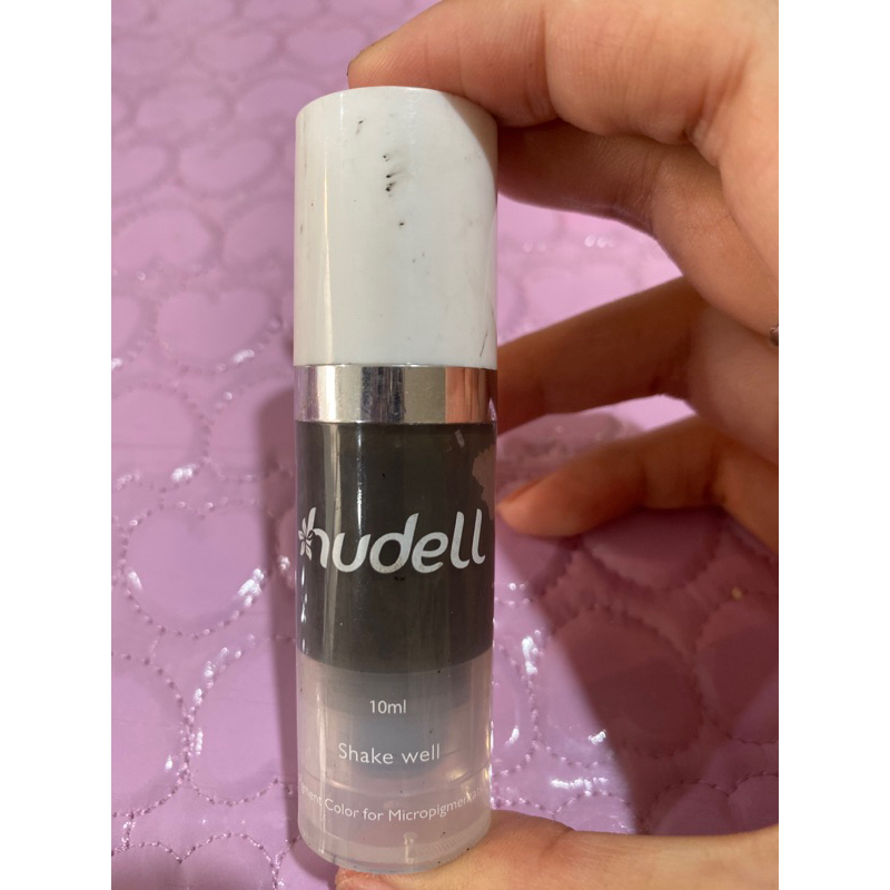 Preloved Hudell tinta sulam alis hybrid Dark Brown microblading second bekas