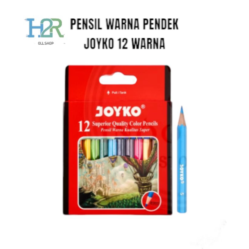 

Pensil Warna Joyko Pendek 12 Warna CP-102