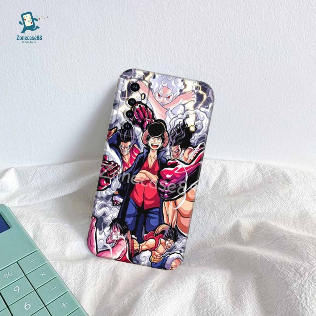 #ZC02 Softcease Realme 5 Pro Case Hp  Motip One Piece - Case Protec Camera - Silikon Hp Murah Lucu