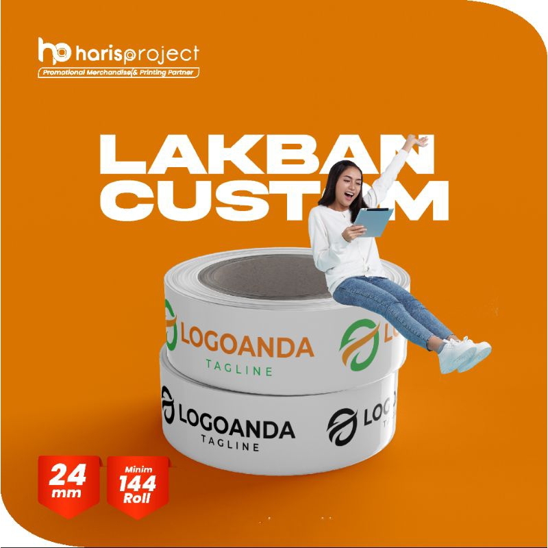 

Custom Lakban 24mm x 90Yard
