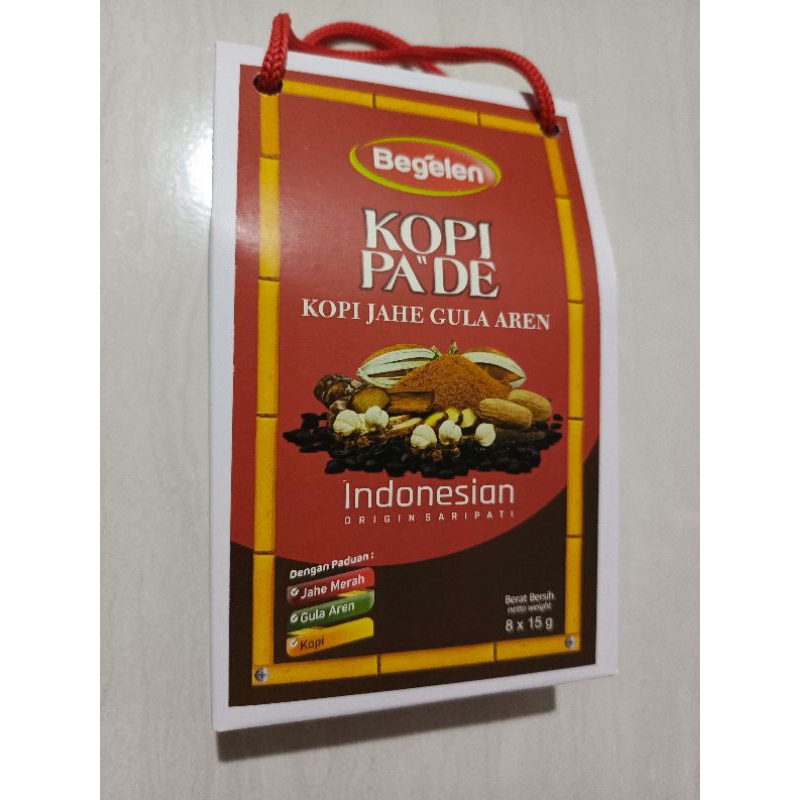 

Kopi Pa"De - Isi 8 sachet (Kopi Jahe Gula Aren) - Begelen