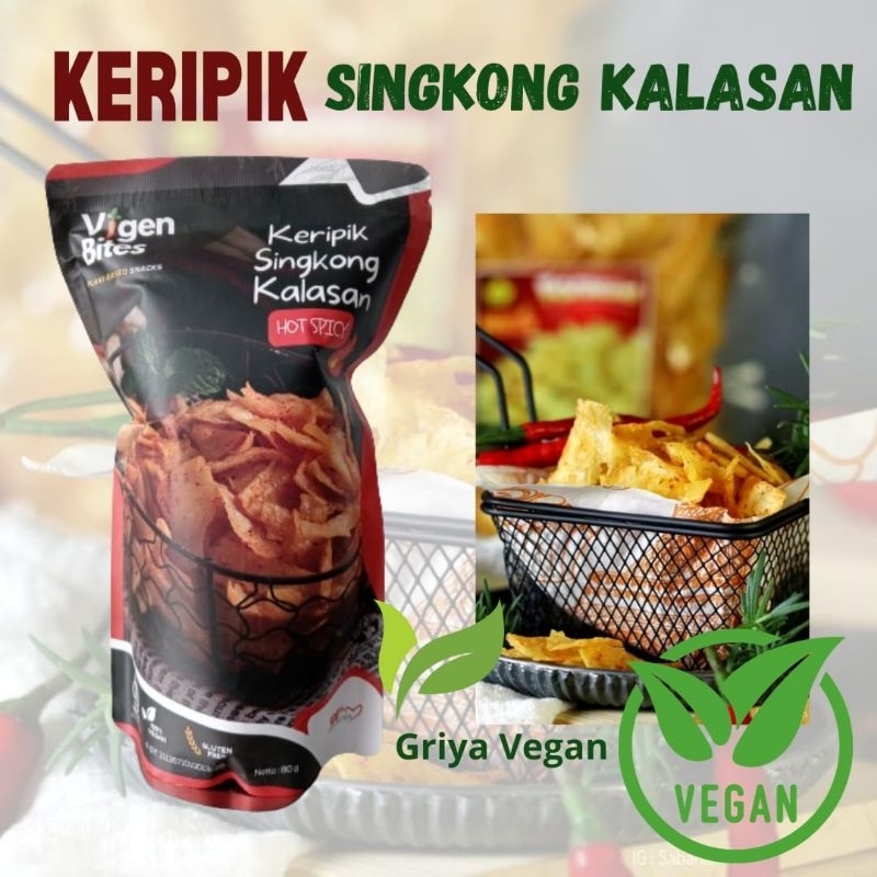 

Keripik Singkong Kalasan Vegan Hot Spicy