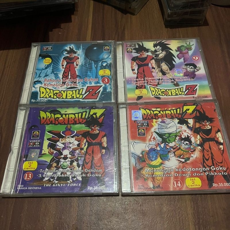 Original VCD Dragon Ball Z Volume 3 9 13 14 Edisi Bahasa Indonesia